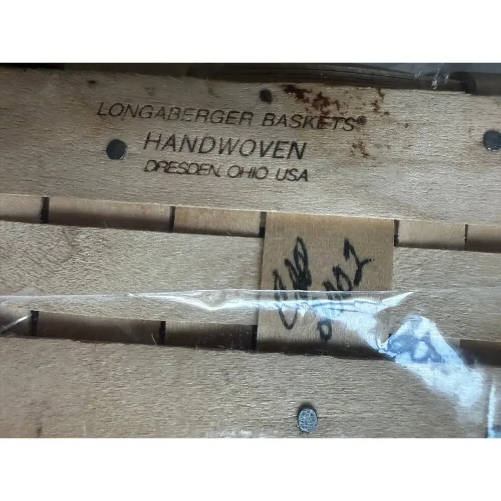 Longaberger Small 2002 Handled Chore Basket Liner Protector